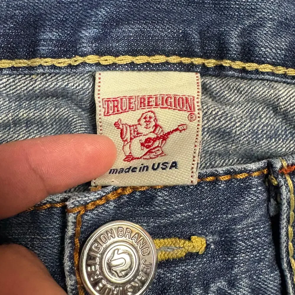 Vintage True Religion Johnny Big T Baggy Denim Jeans